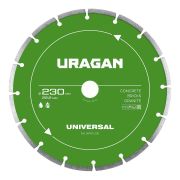 URAGAN UNIVERSAL 230 мм, диск алмазный отрезной сегментный (36705-230)