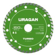 URAGAN TURBO 150 мм, диск алмазный отрезной сегментированный (36706-150)