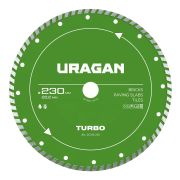 URAGAN TURBO 230 мм, диск алмазный отрезной сегментированный (36706-230)