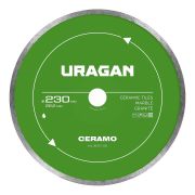 URAGAN CERAMO 230 мм, диск алмазный отрезной сплошной (36707-230)