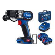 ЗУБР 20 В, 70 Н·м, 2 АКБ LMS (4 А·ч), бесщеточная дрель-шуруповерт, кейс, ПРОФЕССИОНАЛ (DB-70-42)