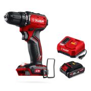 ЗУБР 20 В, 45 Н·м, 1 АКБ LMS (2 А·ч), бесщеточная дрель-шуруповерт (ДБ-45-21)