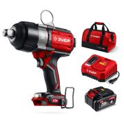 ЗУБР 20 В, 1000 Н·м, 1 АКБ LMS (4 А·ч), бесщеточный ударный гайковерт, сумка (ГБУ-1000-41)