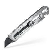 ЗУБР Терминатор-25, 25 мм, цельнометаллический нож с винтовым фиксатором, Профессионал (09186)