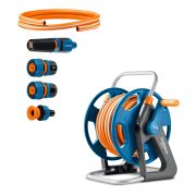 GRINDA HRK-25, шланг 25м x 1/2″, поливочный набор 4 предмета, стальные опоры, катушка со шлангом в комплекте ProLine (428460)