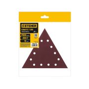STEHER GIRAFFE T-285 мм, Р320, шлифовальный треугольник на липучке, 12 отв., 5 шт. (35683-320)