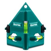 KRAFTOOL POST-LEVEL, 3 глазка, магнитный угловой уровень (34788)