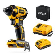 STEHER 20 В, 180 Н·м, 1 АКБ LMS (2 А·ч), бесщеточный ударный винтоверт, сумка (CSB-180-21)