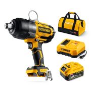 STEHER 20 В, 1000 Н·м, 1 АКБ LMS (4 А·ч), бесщеточный ударный гайковерт, сумка (CWB-1000-41)