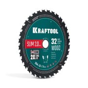 KRAFTOOL Slim wood cut 254 х 30 x 2.0 мм, 32Т, диск пильный по дереву, (36955-254-30-32)