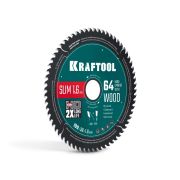 KRAFTOOL Slim wood cut 190 х 30 x 1.6 мм, 64Т, диск пильный по дереву, (36955-190-30-64)