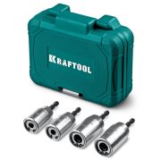 KRAFTOOL STUD DRIVER, 4 шт, М6, М8, М10, М12, набор ударных шпильковертов (26199)