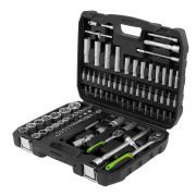 Набор инструмента, 1/2«, 1/4», пластиковый кейс,94 предмета Сибртех