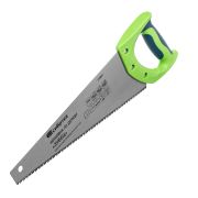 Ножовка по дереву «Зубец», 350 мм, 7-8 TPI, каленый зуб 2D, двухкомпонентная рукоятка Сибртех