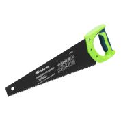 Ножовка по дереву «Зубец», 400 мм, 7-8 TPI, каленый зуб 2D, защитное покрытие, двухкомпонентная рукоятка Сибртех