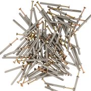 Дюбель-гвоздь полипропиленовый с потайным бортиком 6 х 60 мм, 200 шт Сибртех