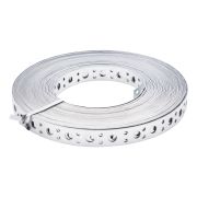 Лента перфорированная, вентиляционная, прямая, 1 мм, LP V, 2 см х 25 м, цинк Сибртех