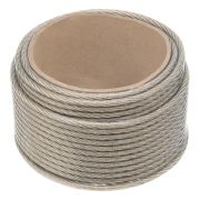 Трос металлополимерный прозрачный ПР-6.0, толщина 6.0 мм, моток 20 метров Сибртех