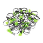 Хомуты металлические элемент крепления с формой ключа 25-40 мм, 50 штук в упаковке Сибртех