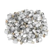 Хомуты металлические, Стандартное болтовое крепление 8-12 мм, 100 штук в упаковке, ширина 9 мм Сибртех