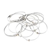 Хомуты нержавеющая сталь, Стандартное болтовое крепление 120-140 мм, 25 штук в упаковке, ширина 9 мм Сибртех