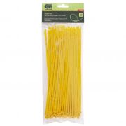 Хомуты, 250 x 3.6 мм, пластиковые, желтые, 100 шт Сибртех