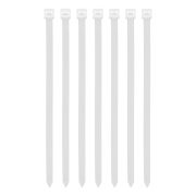 Хомуты, 200 х 8 мм, пластиковые, белые, 100 шт Сибртех