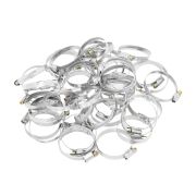 Хомуты металлические, Стандартное болтовое крепление 40-60 мм, 50 штук в упаковке, ширина 9 мм Сибртех