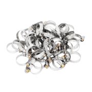 Хомуты нержавеющая сталь, Стандартное болтовое крепление 20-32 мм, 50 штук в упаковке, ширина 9 мм Сибртех