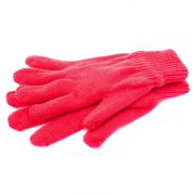 Перчатки трикотажные, акрил, двойные, коралл, двойная манжета Сибртех