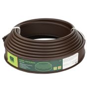 Бордюр «Лента», 10 х 1000 см, полиэтиленовый, коричневый, Сибртех