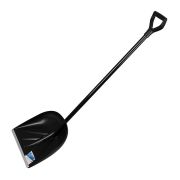 Лопата для уборки снега пластиковая, 385 х 410 х 1350 мм, алюминиевый черенок, Сибртех