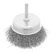 Щетка для дрели, 75 мм, «чашка» со шпилькой, витая проволока Сибртех