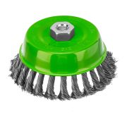 Щетка для УШМ, 125 мм, М14, «чашка», крученая металлическая проволока Сибртех