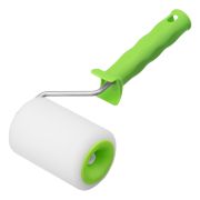 Валик «Поролон» с ручкой, 100 мм, D 48 мм, D ручки 6 мм Сибртех