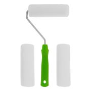 Валик «Поролон» с ручкой и 2 шубки 140 мм, D 42 мм, D ручки 6 мм Сибртех