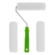 Валик «Поролон» с ручкой и 2 шубки 180 мм, D 42 мм D ручки 6 мм Сибртех