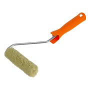 Мини-валик в сборе «Фасадные работы», 110 мм, ворс 12 мм, D 16 мм, D ручки 6 мм, полиакрил, полиэстер Сибртех