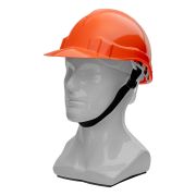 Каска защитная из ударопрочной пластмассы, оранжевая Сибртех