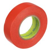 Изолента ПВХ, 19 мм х 20 м, красная Сибртех