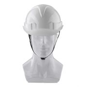 Каска защитная с храповым механизмом, Европласт, белая Сибртех