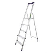 Стремянка алюминиевая с органайзером «Универсал», 5 ступеней, Сибртех