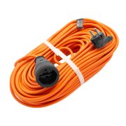 Удлинитель-шнур силовой 50 м, 16А, тип УХ16, ПВС, 1 розетка без заземления Сибртех