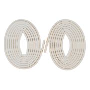 Уплотнитель, 12 м, профиль «D», белый Сибртех