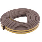 Уплотнитель, 12 м, профиль «D», коричневый Сибртех