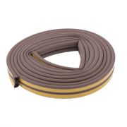 Уплотнитель, 6 м, профиль «D», коричневый Сибртех