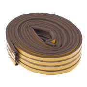 Уплотнитель, 6 м, профиль «P», коричневый Сибртех