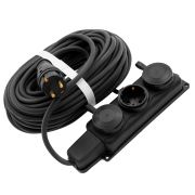 Удлинитель силовой 20 м, 16 А, тип УХз16, 3 x 1.5 мм, Сибртех