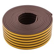 Уплотнитель резиновый, 24 м, профиль «E», коричневый Сибртех