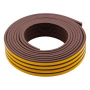 Уплотнитель резиновый, 12 м, профиль «E», коричневый Сибртех